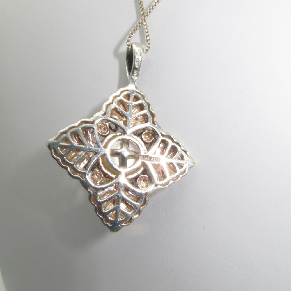 Sterling 14k Freshwater Pearl Necklace - Picture 7 of 8